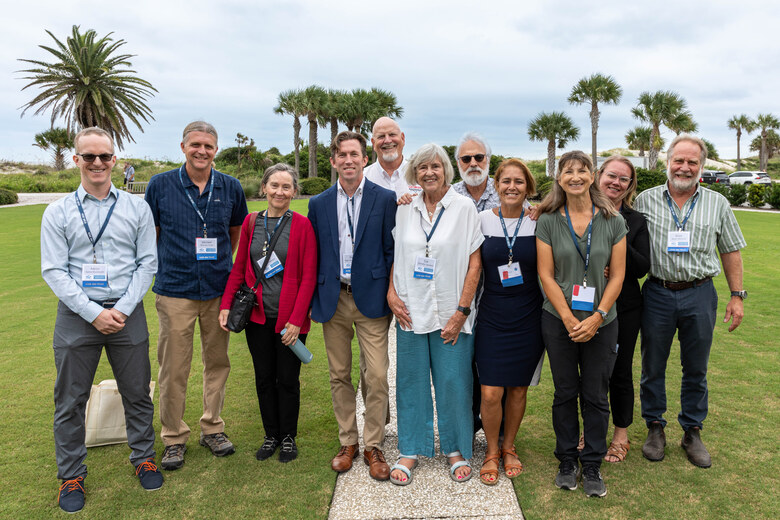 A group of delegates outdoors at ICSR 2024